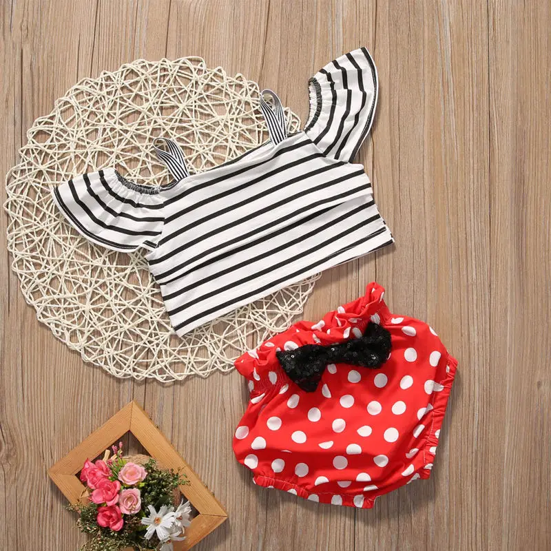 Коллекция 2017 года летняя одежда для новорожденных девочек топы футболка + штаны в