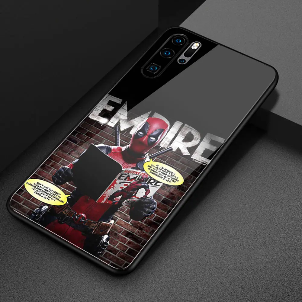 Стеклянный чехол для Huawei mate 20 lite nova Дэдпула 9 10 pro 20x RS Nova 3 3i 3e 4 4e 5i Y9 2019|Бамперы| |