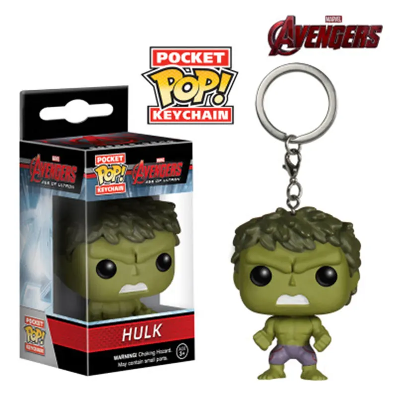 Funko Pop брелок Капитан Америка аниме Карманный Брелок Железный человек Халк Тор
