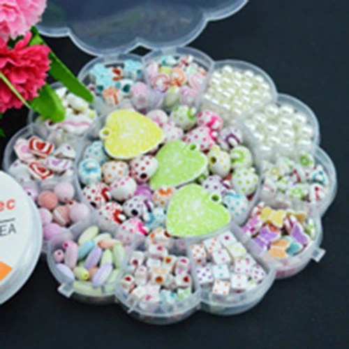 280Pc beads Бусины для самостоятельного изготовления украшений игрушки для детей ручной работы ожерелья, браслеты, ювелирные изделия делая бусины комплект для девочек развивающие игрушки hacer браслеты nina - Цвет: 280Pc beads