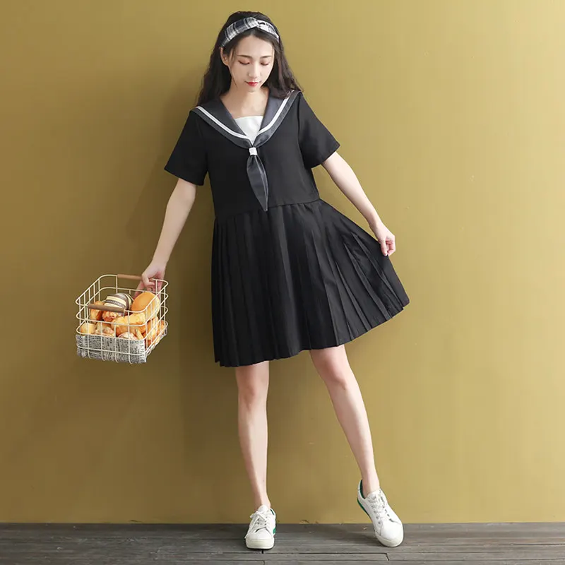 Японское школьное платье JK Униформа с матросским воротником для школьниц Kawaii