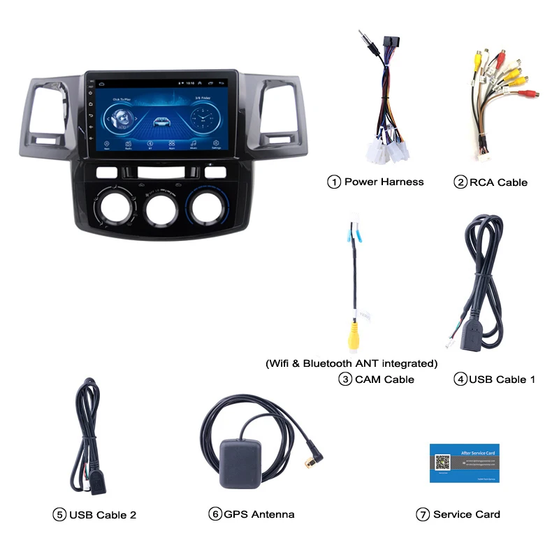 Android 8,1 2.5D Закаленное HD тачскрин 9 дюймов радио для toyota Fortuner 2007- с Bluetooth USB wifi Поддержка SWC