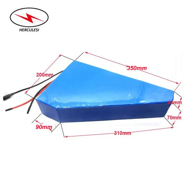 Без налога Бесплатная доставка bateria triangulo 52v 25ah 1500w литий ионный треугольный