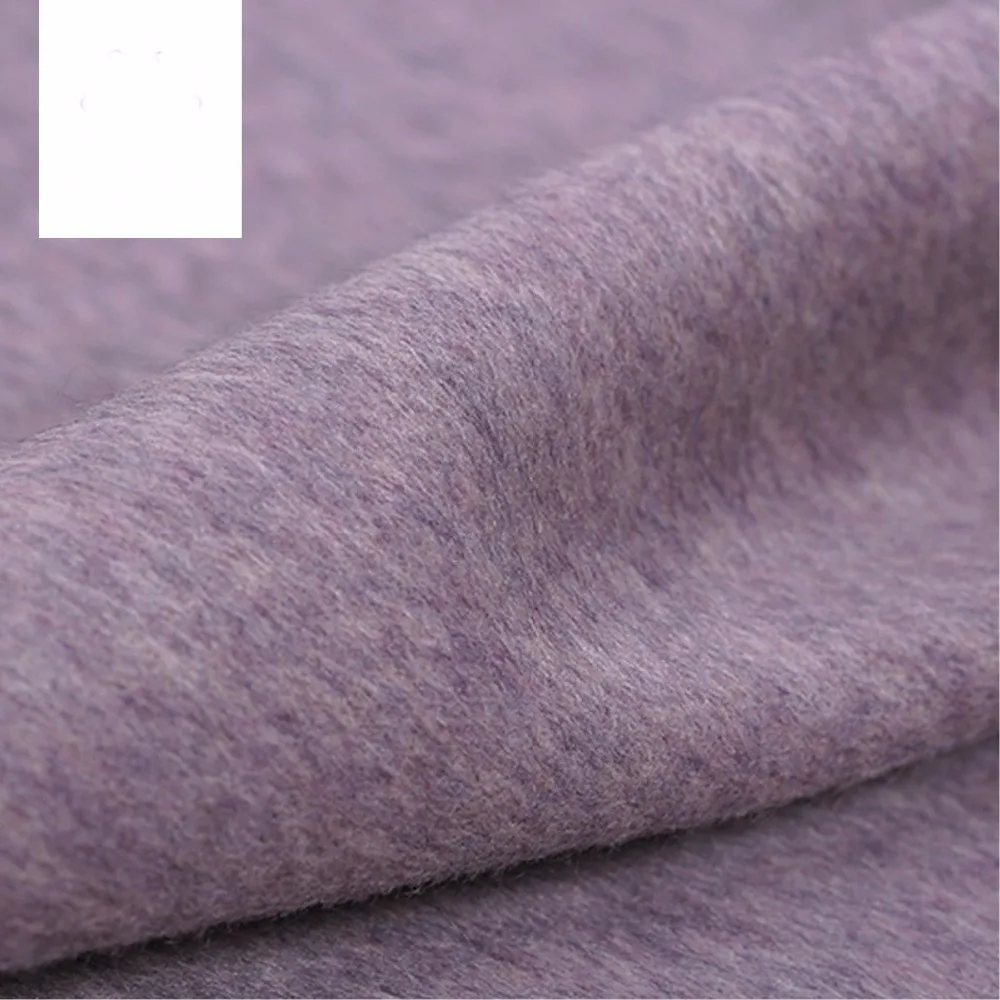 Lavender mixed purple Albaka alpaca wool double-sided cashmere coat fabric-600gsm | Дом и сад