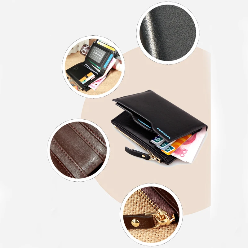 Тонкий держатель для карт Обложка паспорта кошелек путешествий с радиочастотной