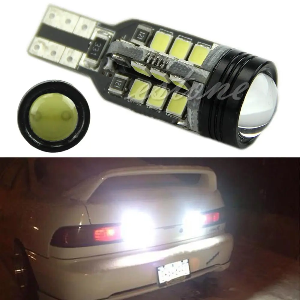 Тёплый белый 1 шт. Супер Белый светодиодный T15 921 2835 24-SMD W16W клиновидный резервный обратный свет - Испускаемый цвет: Тёплый белый