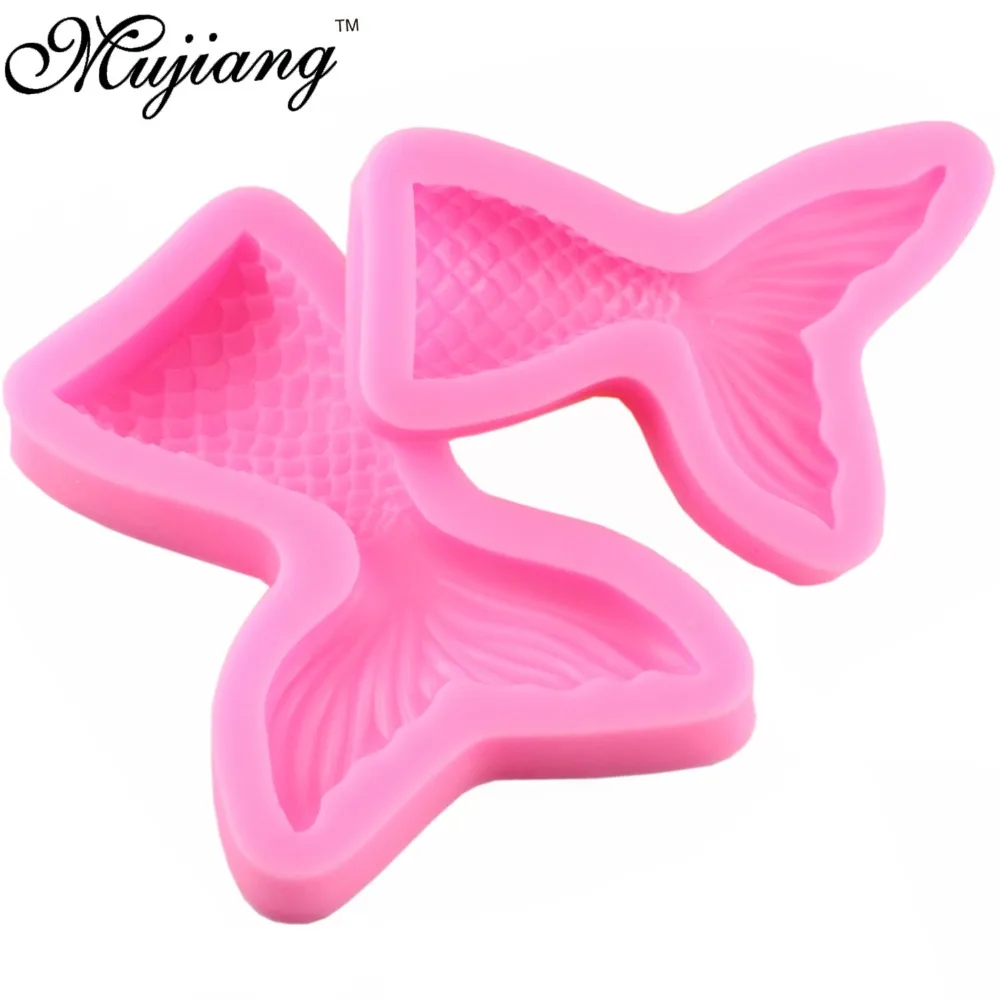 Mujiang силиконовая форма в виде хвоста русалки декоративные инструменты для кухни