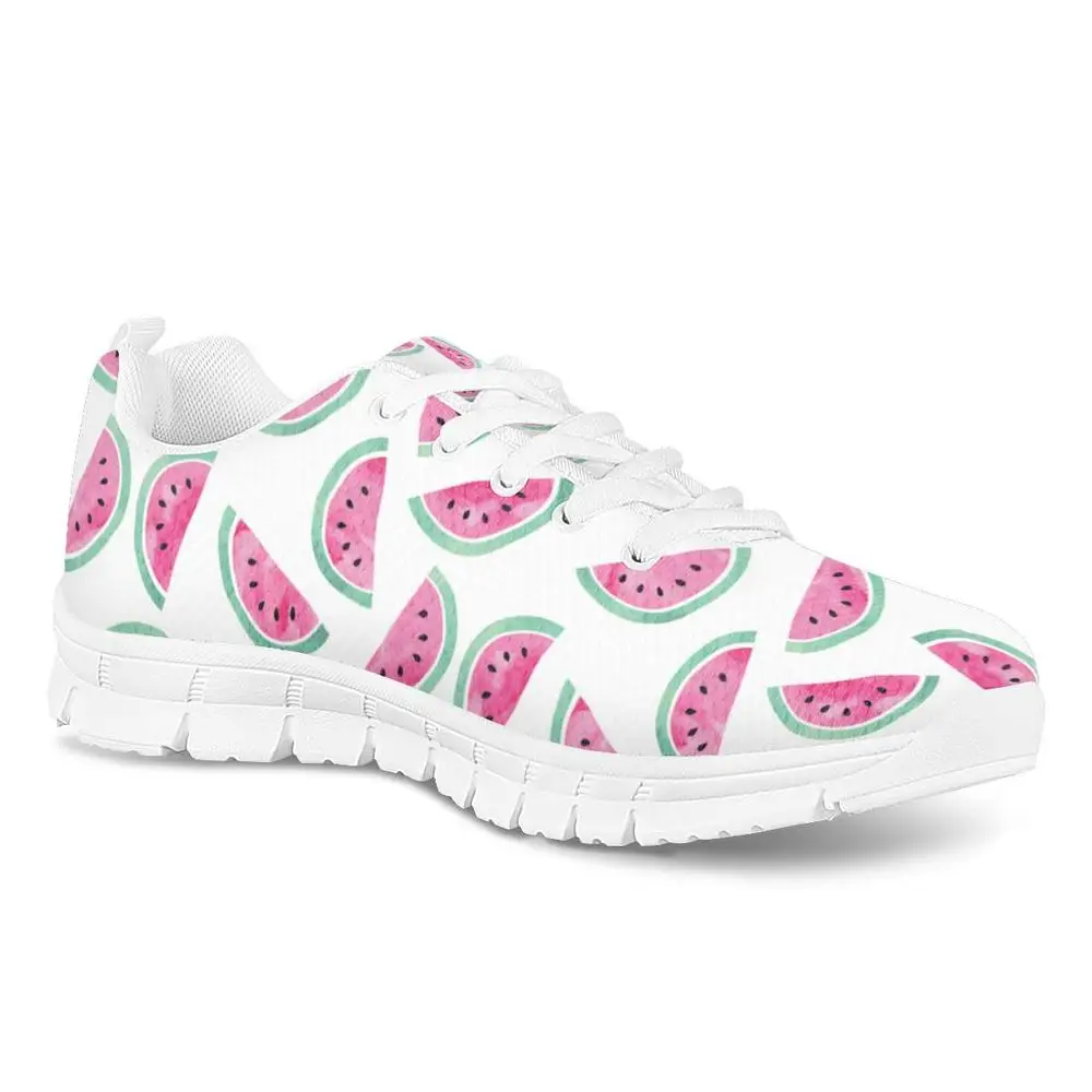 FORUDESIGNS/розовые повседневные туфли для девочек-подростков с принтом арбуза