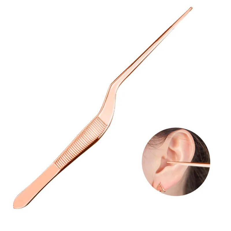 1 шт. ушной Пинцет Нержавеющая сталь серы резинок кюретка для очистки чистящие