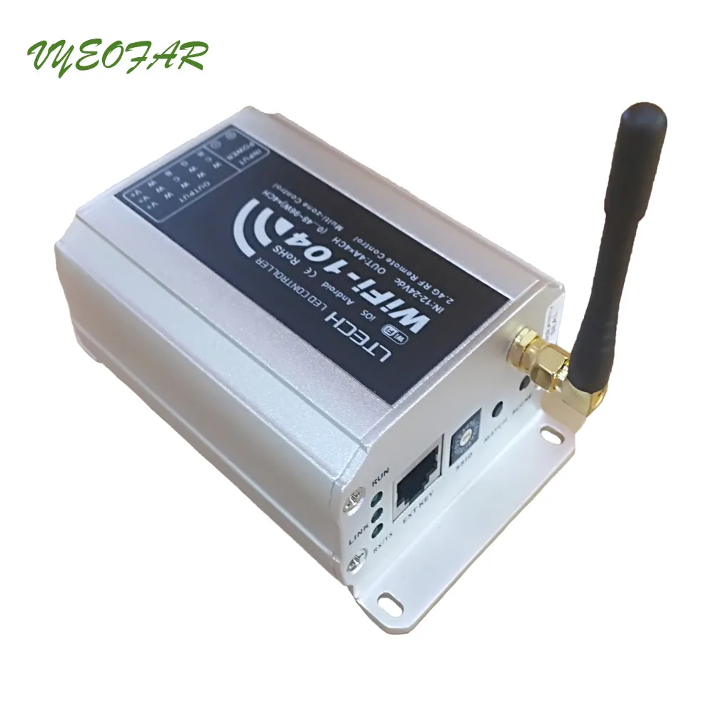 Светодиодный Wi-Fi контроллер M12 ИК-пульт; 2,4 ГГц Wi-Fi max 12 zone контроллер 4Ax4CH 16A выход Wifi104 R4-5A R4-CC приемник