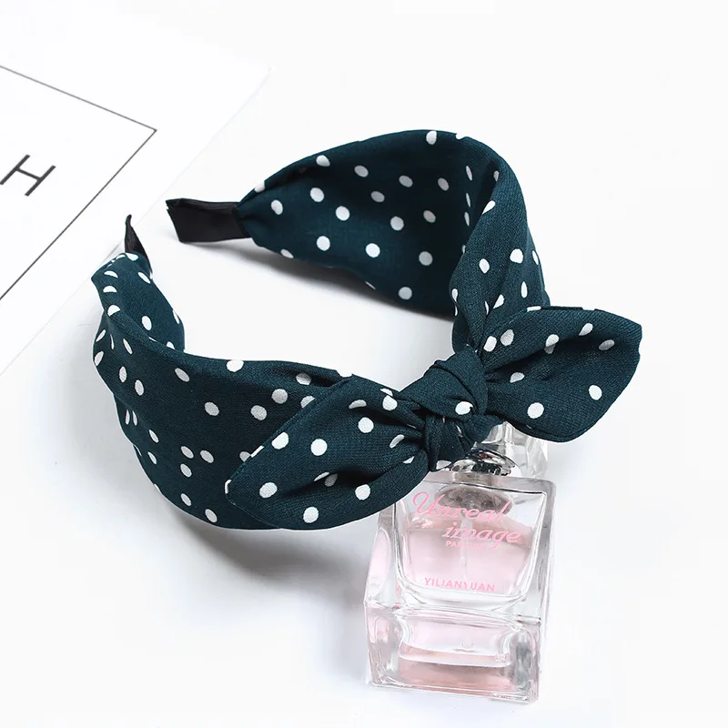 Женский обруч для волос из хлопчатобумажной ткани головной убор с бантом милый