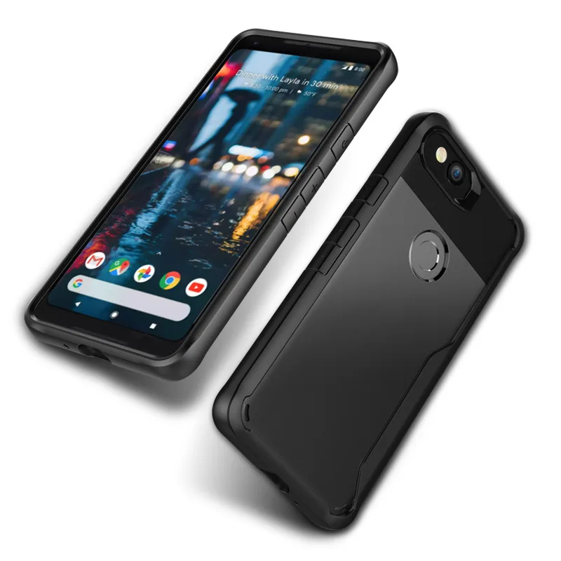 Для google pixel 2 xl чехол роскошные прозрачный PC + TPU Защитный для телефон оболочки
