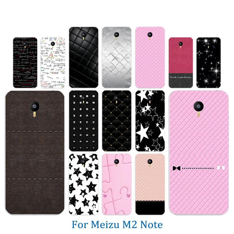 5 дюймов для Meizu M2 Note чехол телефона из мягкого ТПУ силикона с красочным рисунком