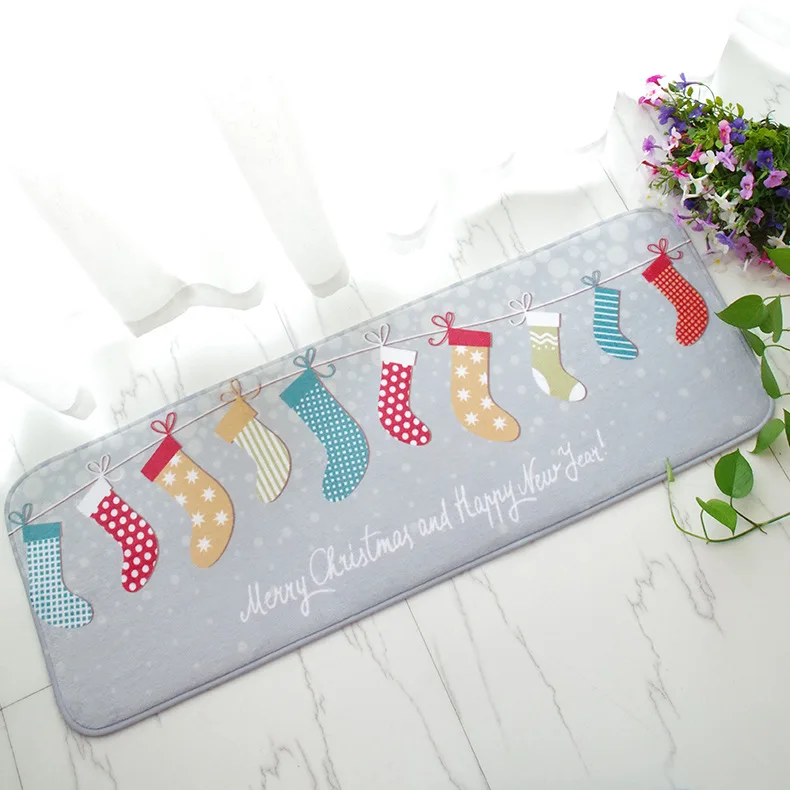 Подарочный Рождественский чулок Kawaii Добро пожаловать Коврики для пола ванная