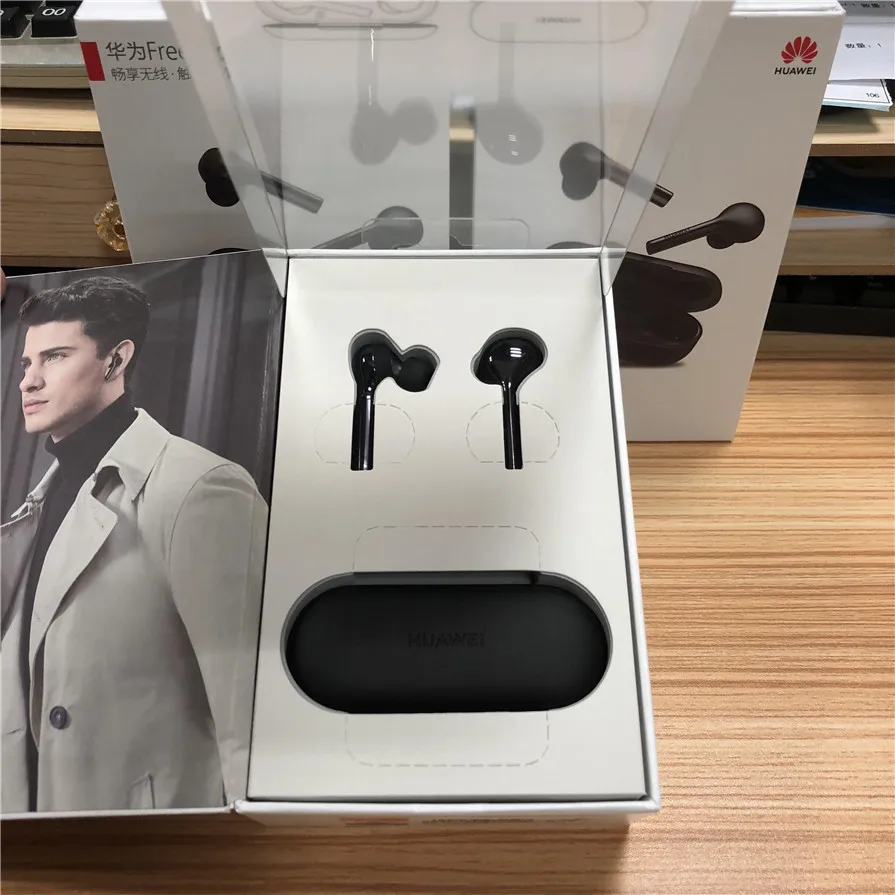 Оригинальные беспроводные Bluetooth наушники HUAWEI FreeBuds с микрофоном, музыкальные, спортивные, модные, гарнитура, свободные руки, динамические+ баланс