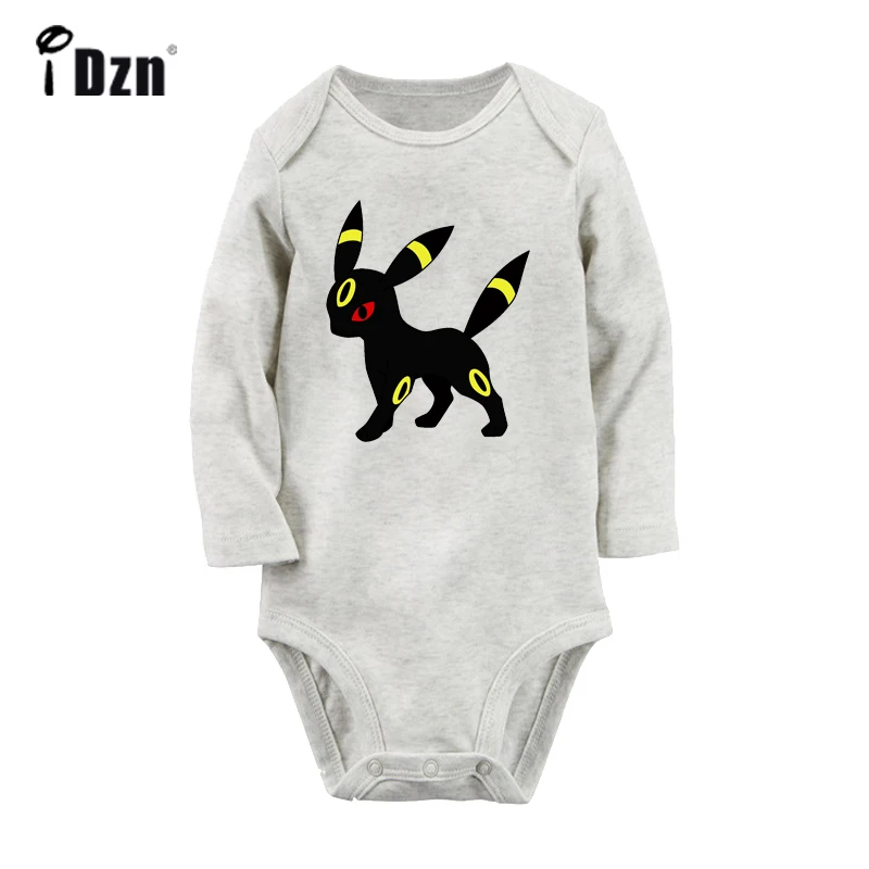 Милый комбинезон с покемоном Иви для всей семьи, Umbreon DIO Symbol, дизайнерский боди для новорожденных, комбинезон с длинными рукавами для малышей, Onsies, хлопковая одежда - Цвет: JaBaby996GC