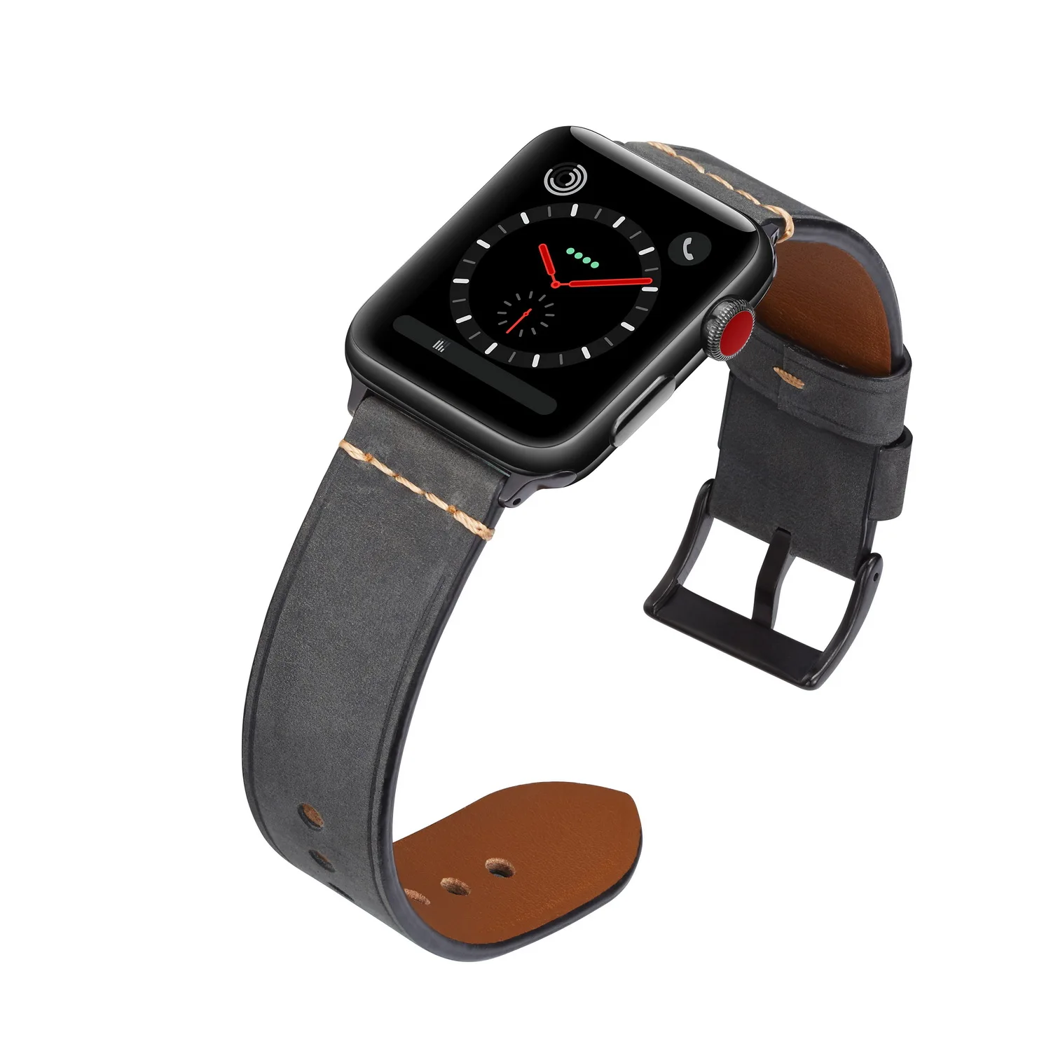 Ремешок для Apple watch 38 мм 40 мм 42 мм 44 мм, кожаный ремешок для Apple Watch, запасные Широкие ремешки для iWatch, браслет серии 5 4 3 2 1