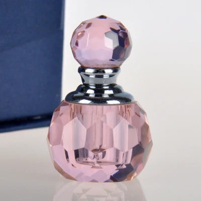 pink H&D K9 стеклянный кристалл 2 мл мини пустой многоразовый флакон духов(5 цветов на выбор - Цвет: pink