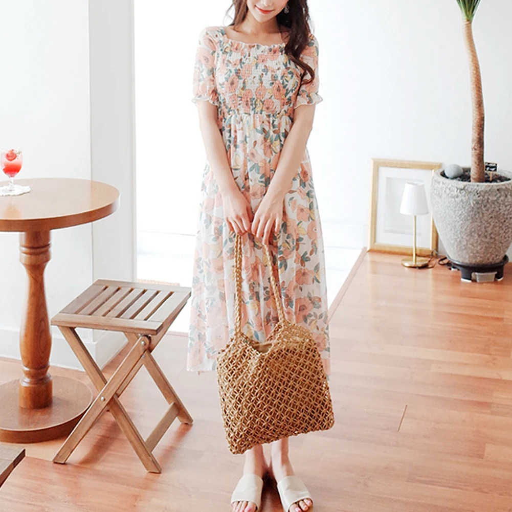 Женская винтажная плетеная Сумка через плечо пляжная сумка тоут летняя дорожная