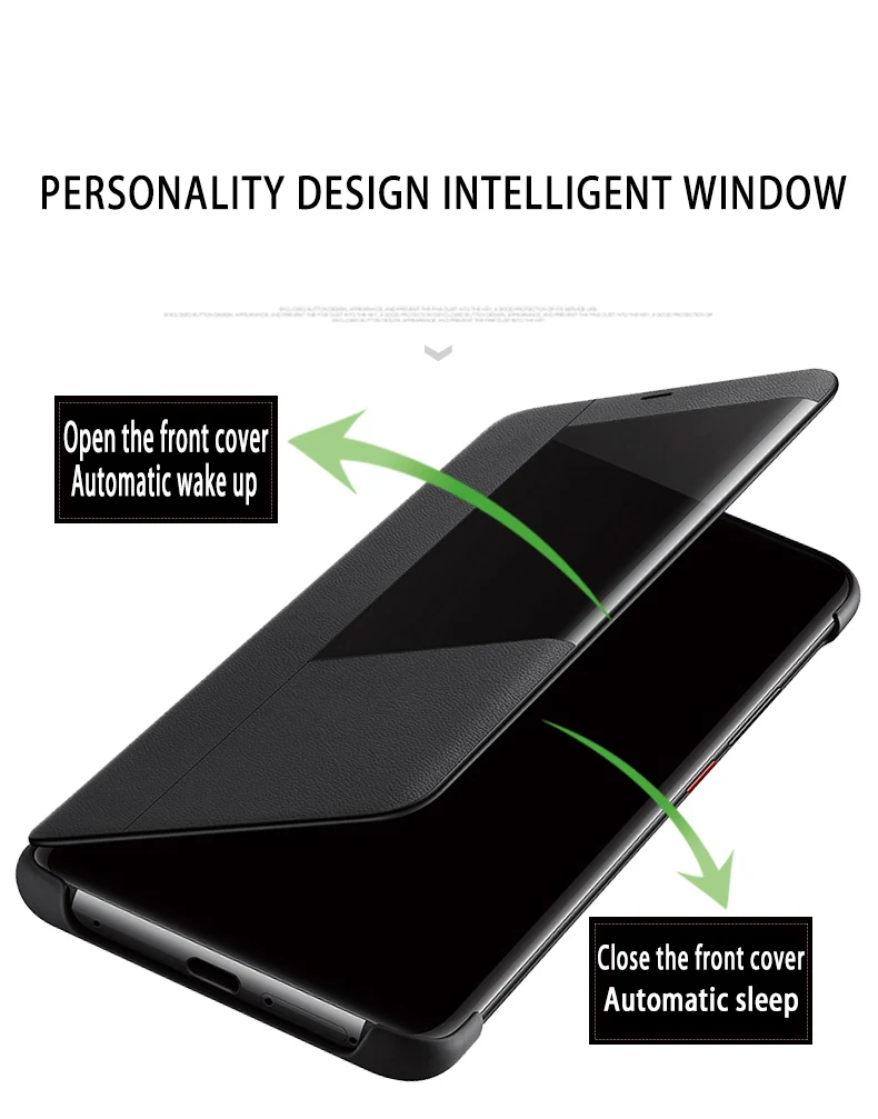 Чехол для huawei mate 20 Pro, чехол для huawei mate 20 X, чехол для mate 20 с откидной крышкой, умный защитный чехол с окошком для просмотра, чехол для huawei mate 20X