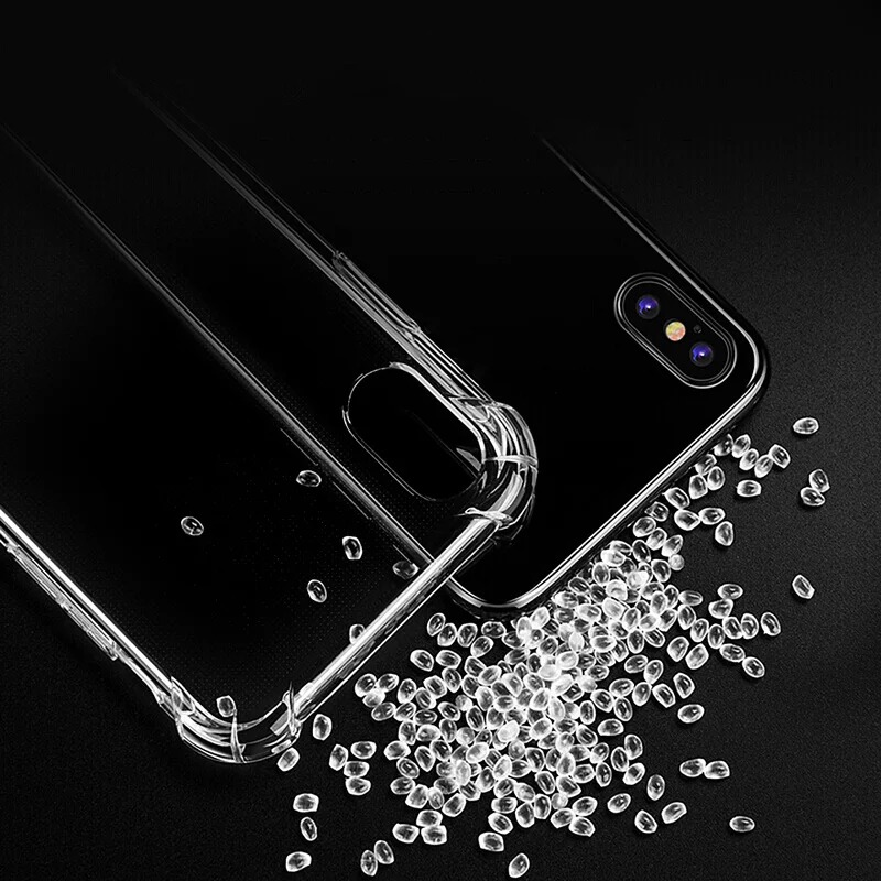 Для iphone 6 Чехол Мягкий ТПУ чехол для iphone X 7 8 Plus XR xs Xs Max прозрачный защитный чехол на заднюю панель телефона для Apple 5 SE оболочка