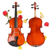 solid wood fingerboard violin handcraft matt violino music instrumentcasebow rosinmute for beginnertongling brand