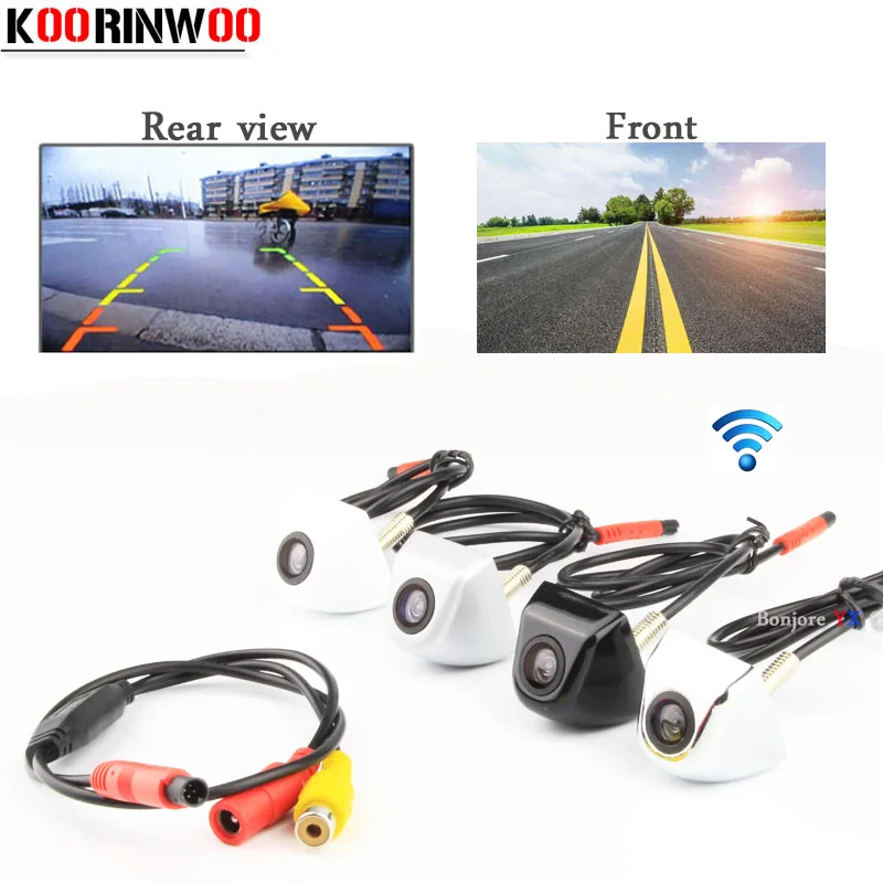 

Koorinwoo HD CCD Car Rear View Camera Front camera Video System RCA Input Parking Camera Waterproof NTSC/PAL Parking System