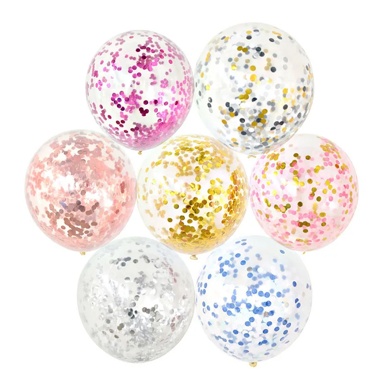 5 шт./лот 12 дюймовый прозрачный латексный воздушный шар надувные шары вечерние на