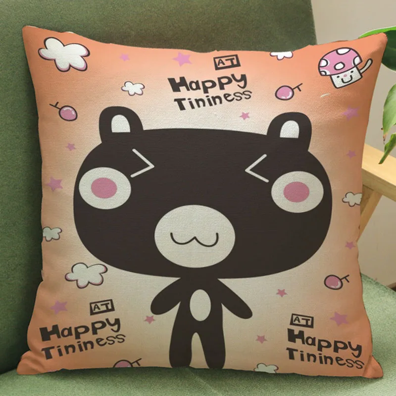 Новые творческие мишки с принтом хлопок белье Талия Подушки Детские случае заказ