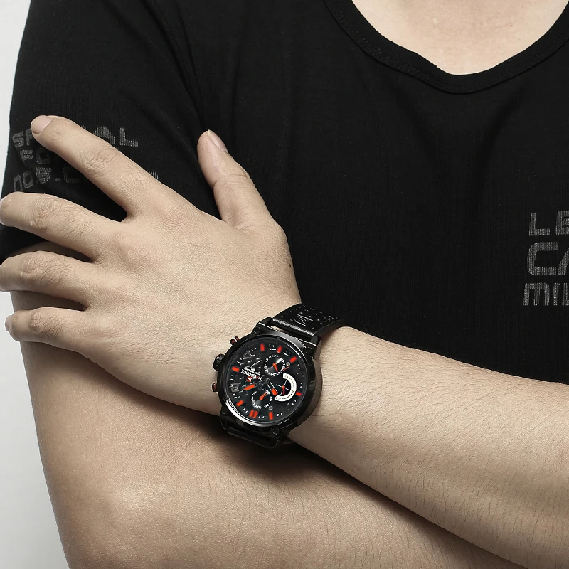 Часы наручные NAVIFORCE Мужские кварцевые брендовые Роскошные повседневные