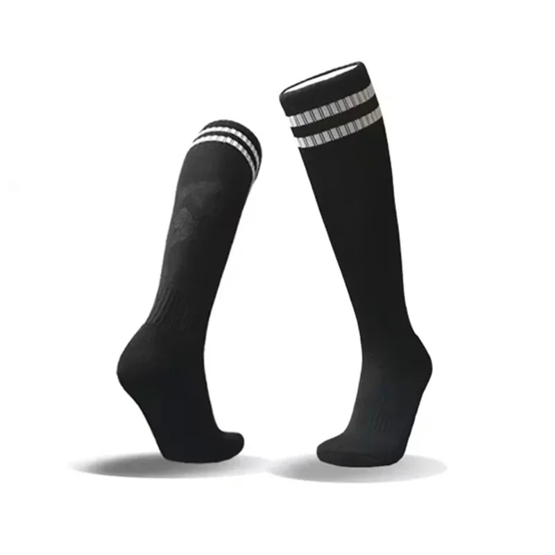 F5 black Футбольные мужские и женские спортивные носки для велоспорта, футбольные носки, утолщенные Носки для бега, баскетбола, командные Длинные махровые носки для мальчиков, футбольные чулки - Цвет: F5 black