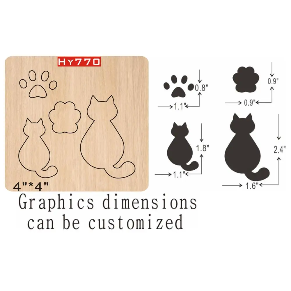 

Вырубные штампы для кошек-Новые вырубные и деревянные формы, подходят для стандартных вырубных машин на рынке.