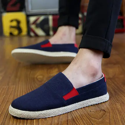 Summer Men canvas Espadrilles shoes Newest casual men's breathable holiday 100% cotton light weight Loafers driving | Обувь