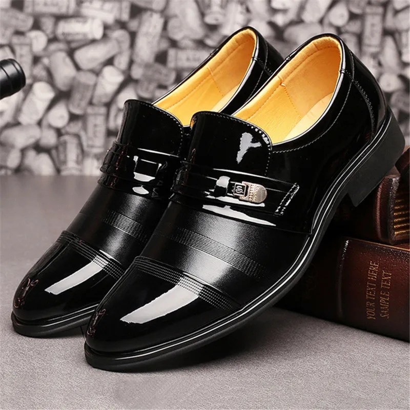 Мужские кожаные туфли-оксфорды модельные туфли в деловом стиле на плоской