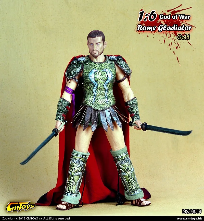 [ESTARTEK] CmToys H011 1/6 римские гладиаторы Spartacus God of War Warlord Edition Золотой Доспехи костюм набор для 1" Фигурка DIY