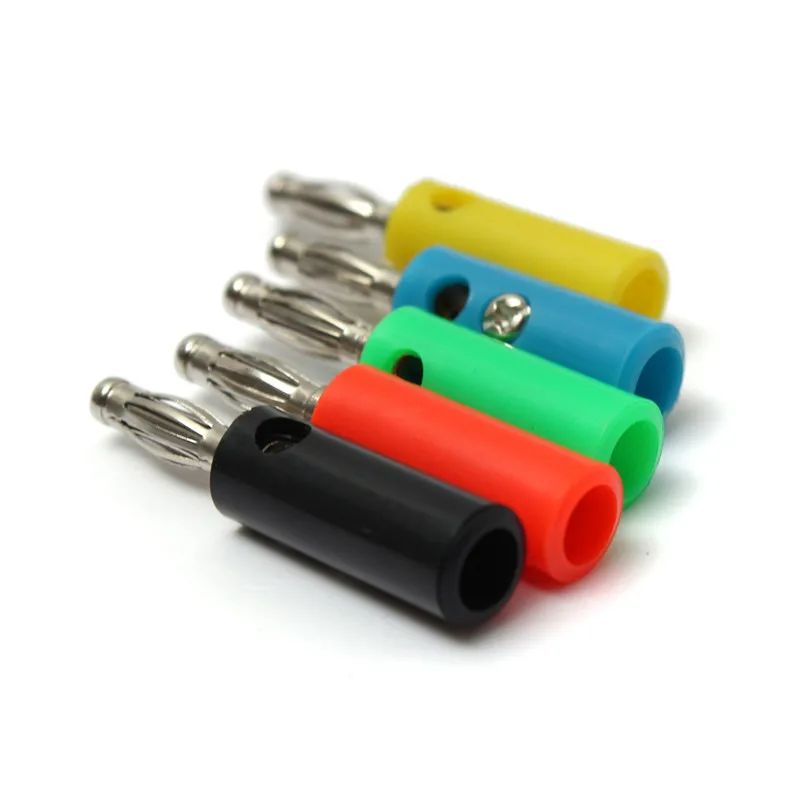 Лучшая акция никелированный штекер типа банан 4 см для обвязки колонок тестер 5