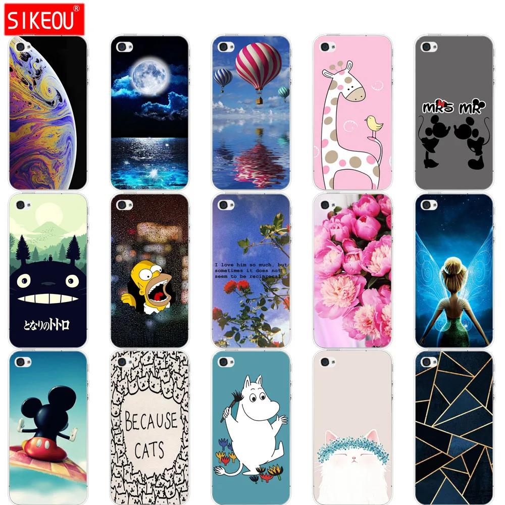 For iPhone 5 5S SE Phone Cases Case 3D Pattern Cute Capa Silicon TPU Cover |