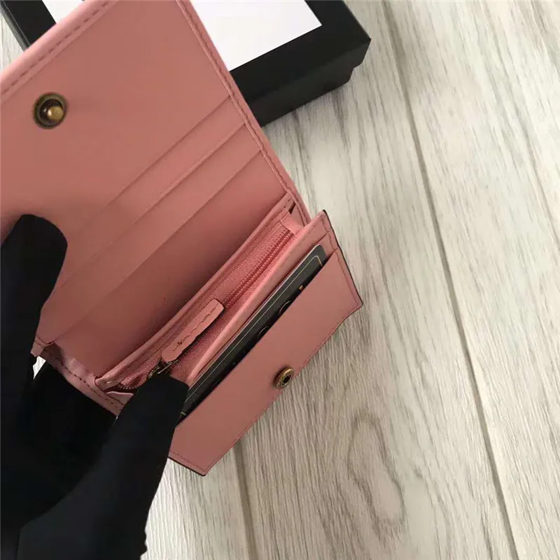 Европа и Америка vogue zig zag thread короткий кошелек с буквенным принтом для женщин