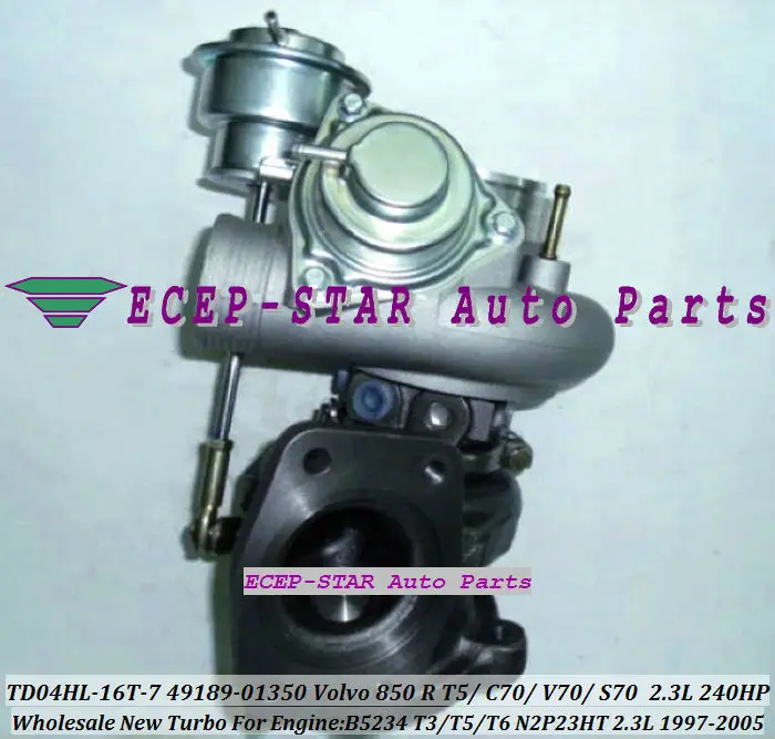 Turbo TD04HL-16T-7 49189-01355 49189-01350 8601238 1275663 для VOLVO 850 T5-R S70 V70 C70 97- 240HP B5234 T3/T5/T6 N2P23HT 2.3L |