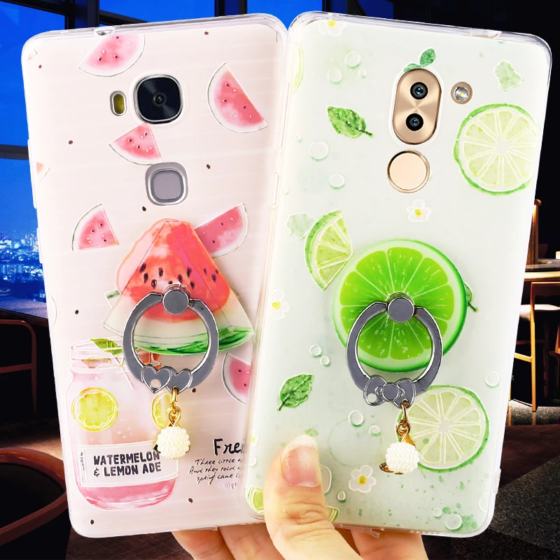 3D фруктовый чехол Huawei honor 6x силиконовый мягкий протектор для чехлы телефонов 100%