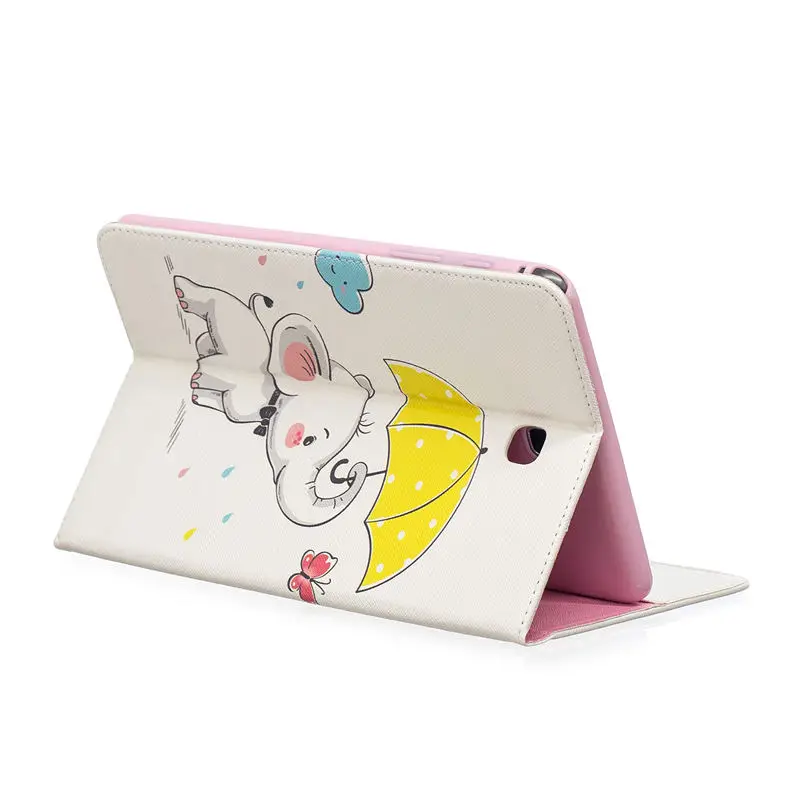 Новый чехол книжка с рисунком Совы и медведя для Samsung Galaxy Tab A 8 0 T350 флип из