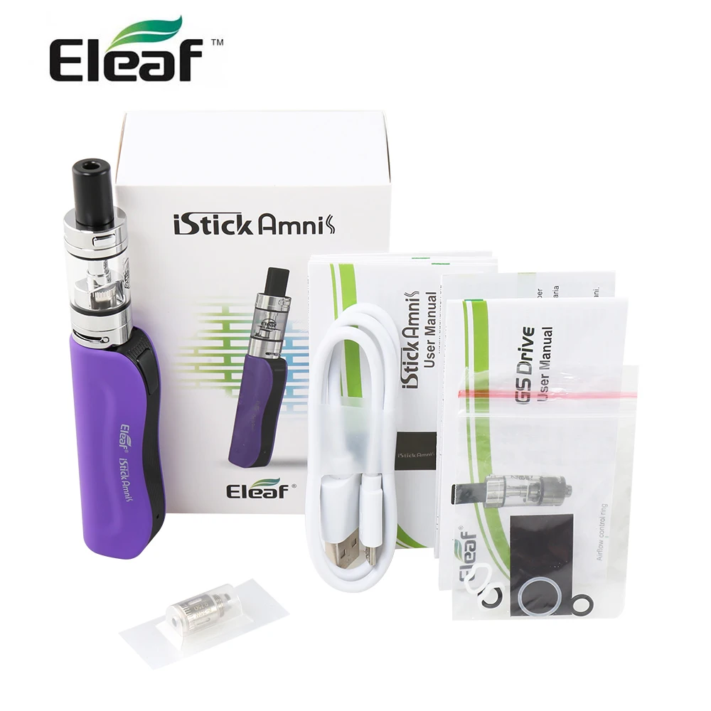 Оригинальный комплект Eleaf iStick Amnis 30 Вт встроенный аккумулятор 900 мА/ч с