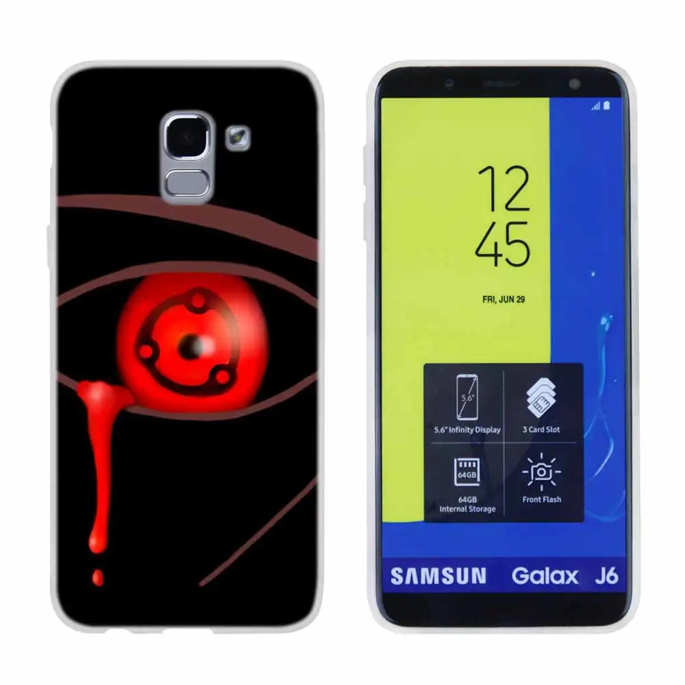 Чехол Мягкий чехол для samsung Galaxy J6 J8 J3 J5 J7 J4 плюс ЕС премьер-профессионал Ace героя аниме «Наруто Аниме черный фон - Цвет: as the picture 14