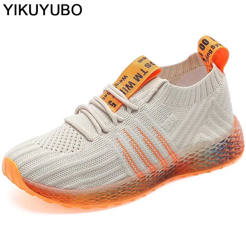 YIKUYUBO/летние дышащие кроссовки женская повседневная обувь износостойкая