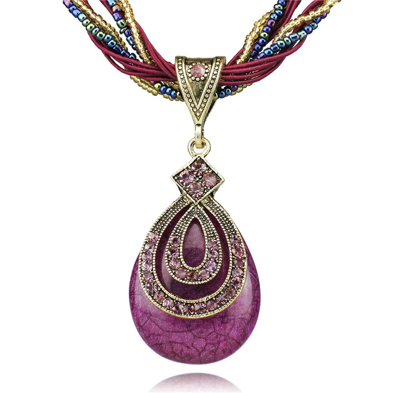 Dormon простое ожерелье с подвеской искусственная веревка элегантное до ключиц DB013 |