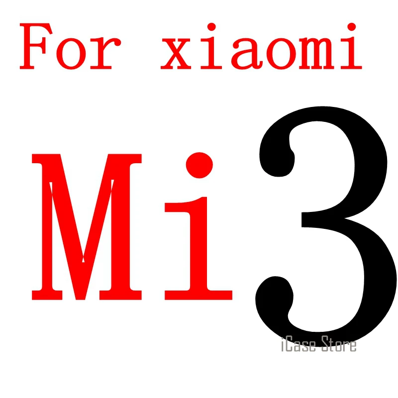 Закаленное стекло 9H для xiaomi redmi note 1 note 2 note 3 Pro mi 2 mi 3 mi 4 mi 5 mi 4c mi 4i mi 4S mi 3 4 5 чехол с защитной пленкой для экрана - Цвет: For mi3