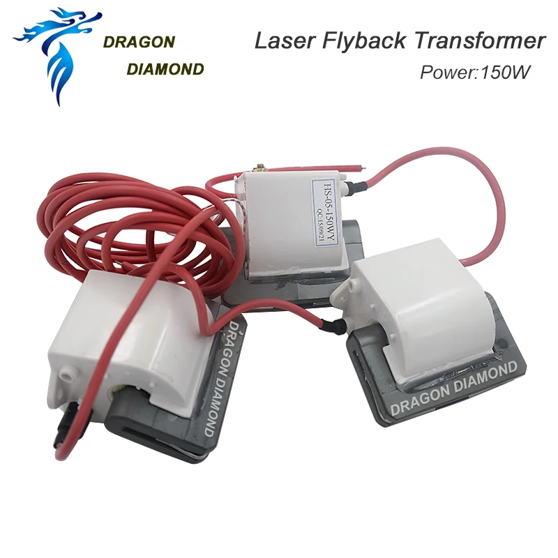 Dragon Diamond 150 Вт Высокое напряжение Flyback трансформатор для CO2 лазерный источник питания гравировальный режущий станок запчасти