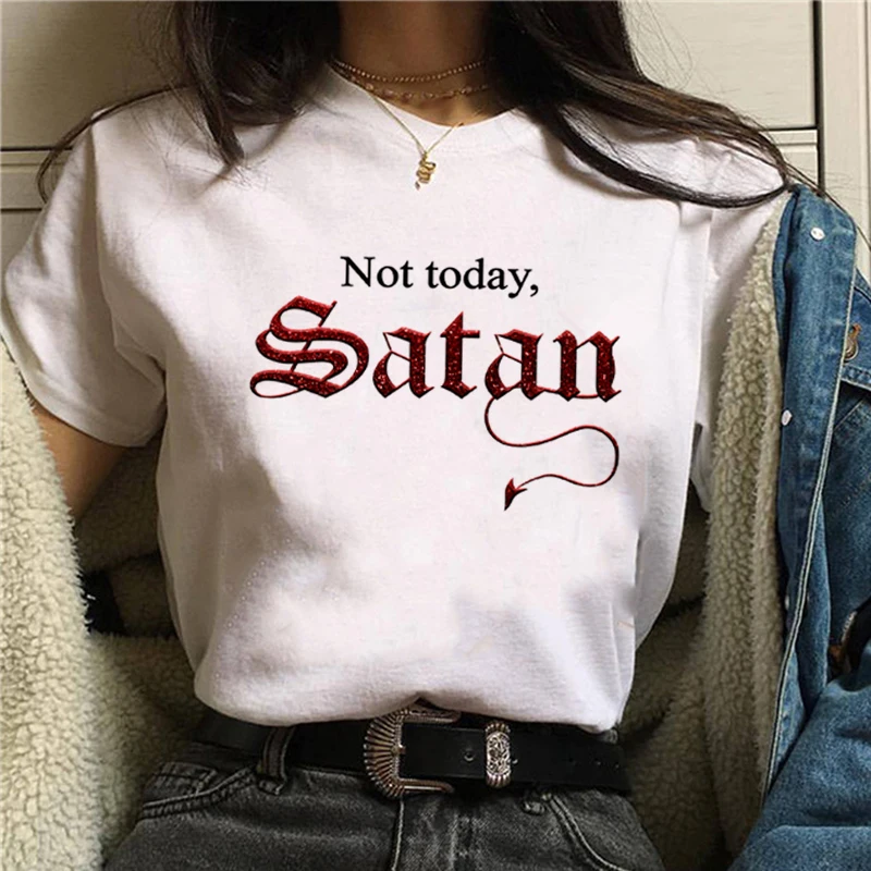 Not Today футболка с надписью Arya Stark для женщин Nope Not Today satan Harajuku графическая футболка Ullzang милый кот футболки женские