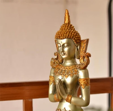 Китайская народная культура статуя из смолы ручной работы Будды религия