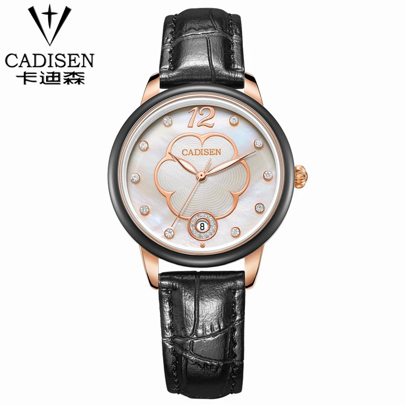 Швейцарские Женские часы люкс смотреть женщин бренд Бриллиант Жемчуг циферблат